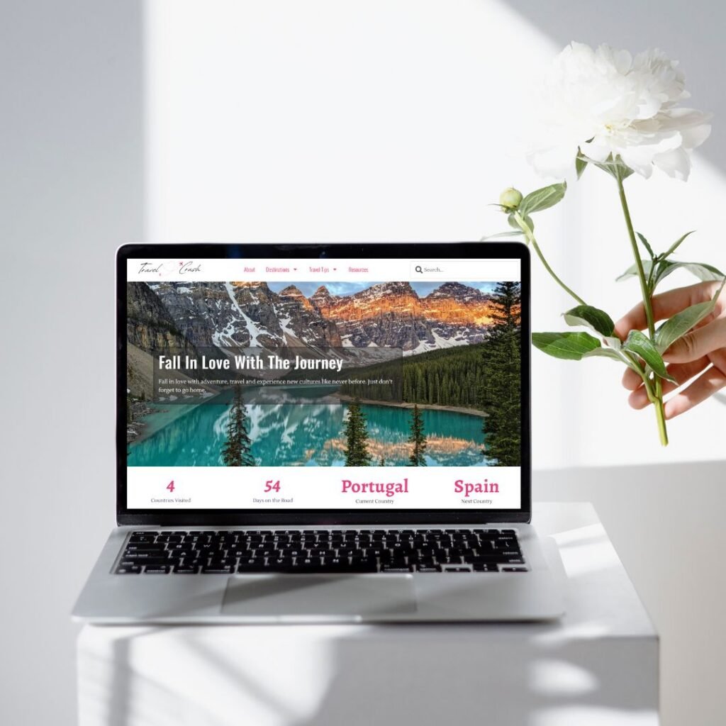 Travel Blog Web design