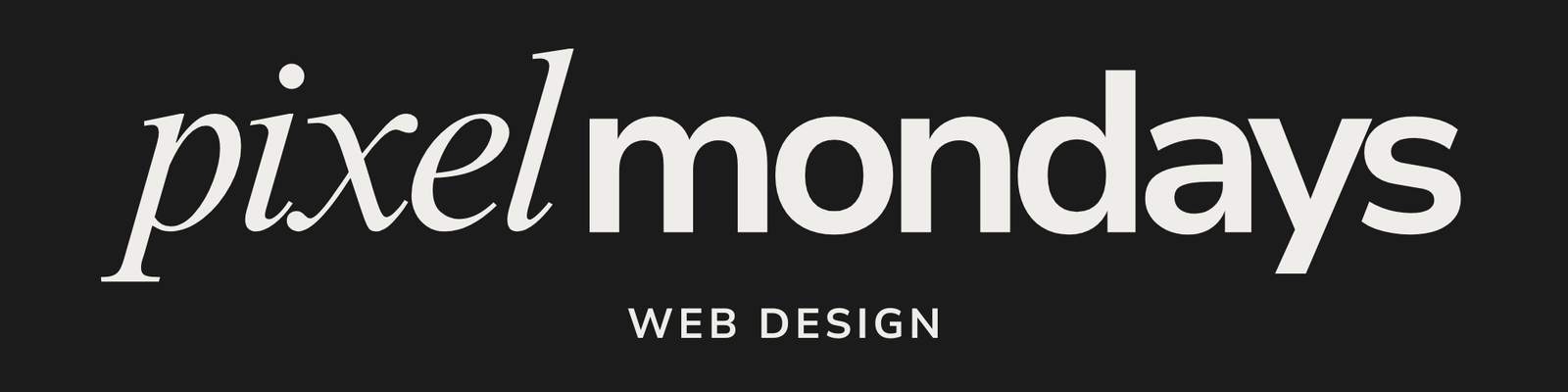 Pixel Monday Logo White