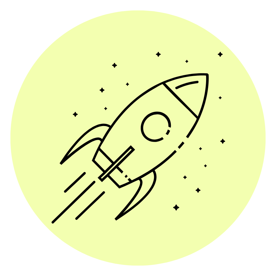 Rocket ship symbol