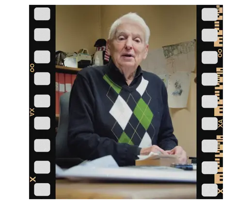 My grandfather in his office
