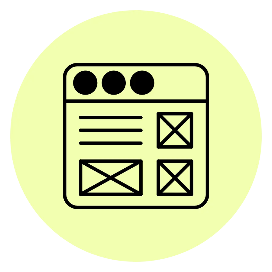 Website user experience and navigation illustration